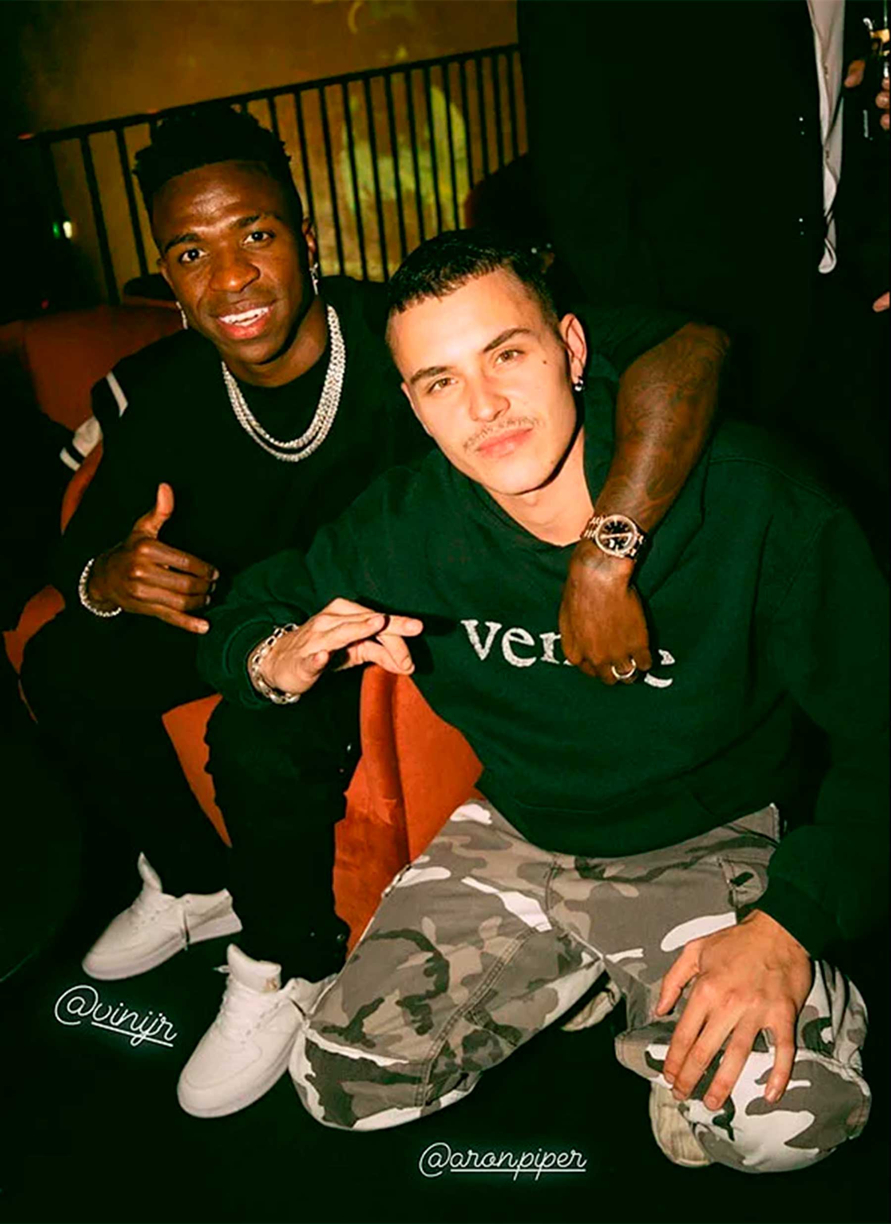Vinicius Junior y Ar&oacute;n Piper