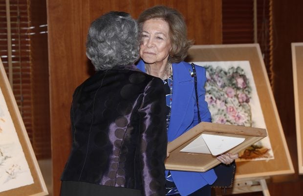 La Reina Sof&iacute;a y Ana de Orleans en la Escuela Superior de M&uacute;sica Reina Sof&iacute;a de Madrid. / Gtres