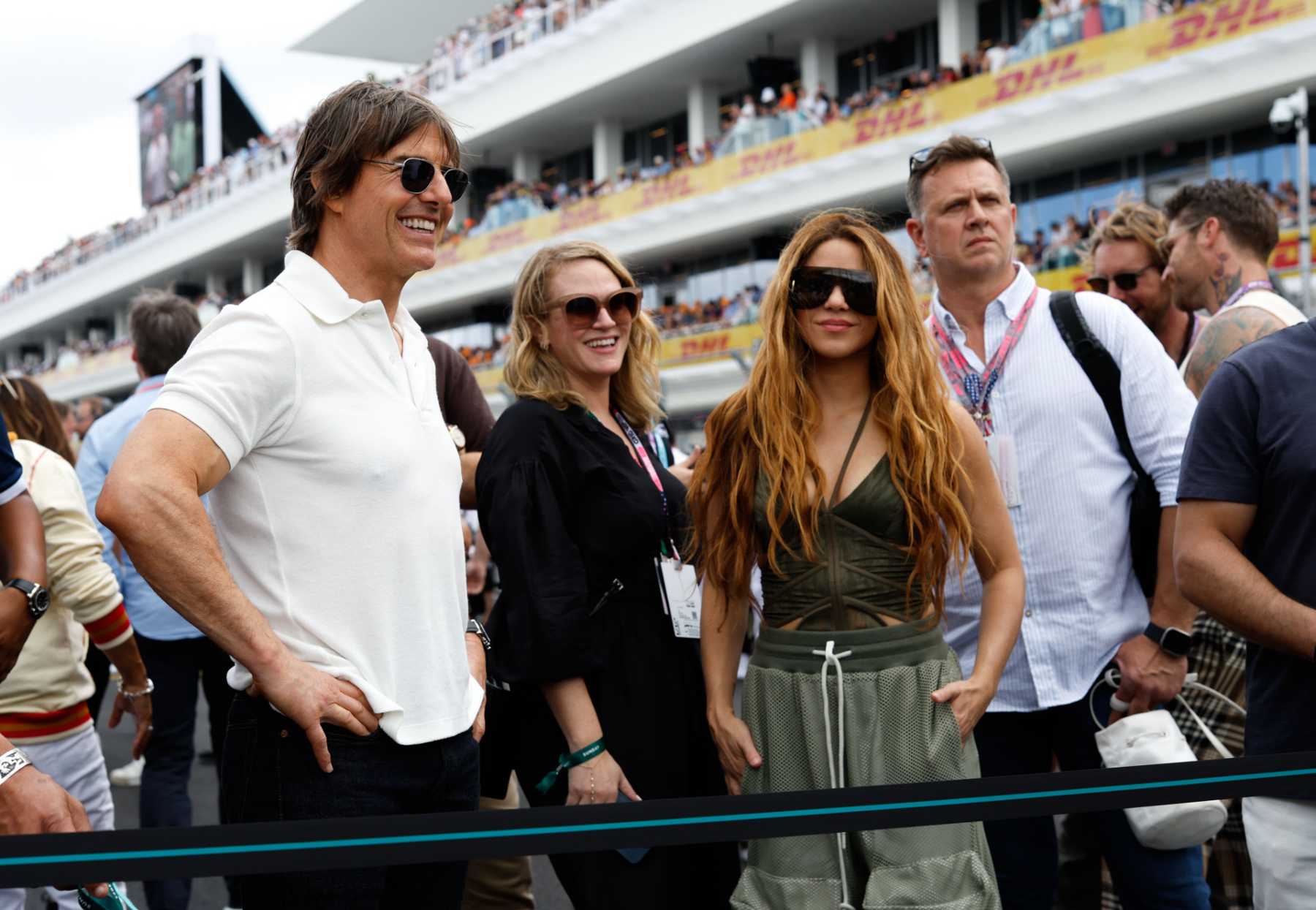 Tom Cruise y Shakira en el Gran Premio de Miami de F&oacute;rmula 1 / Gtres