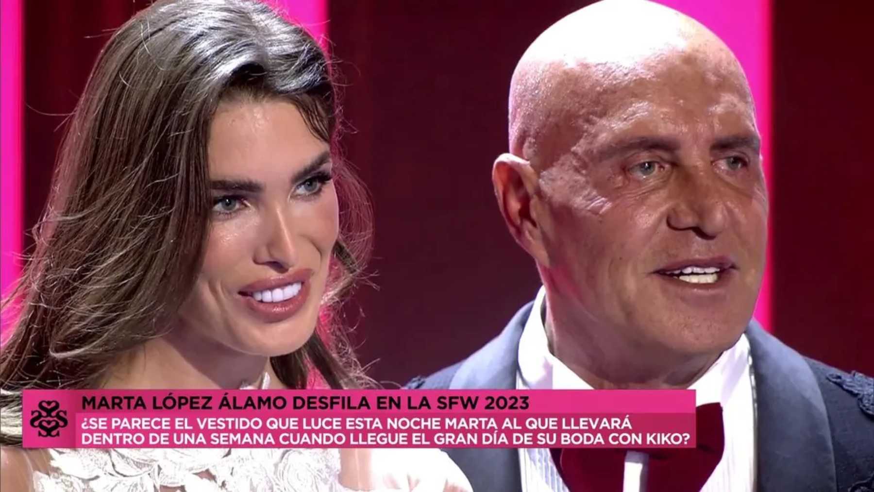 Marta L&oacute;pez &Aacute;lamo y Kiko Matamoros en la SFW / Telecinco
