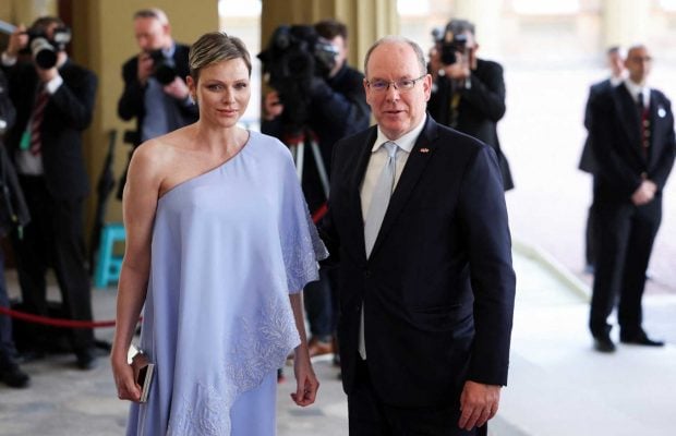 Charlene de M&oacute;naco y el Pr&iacute;ncipe Alberto en un evento / Gtres