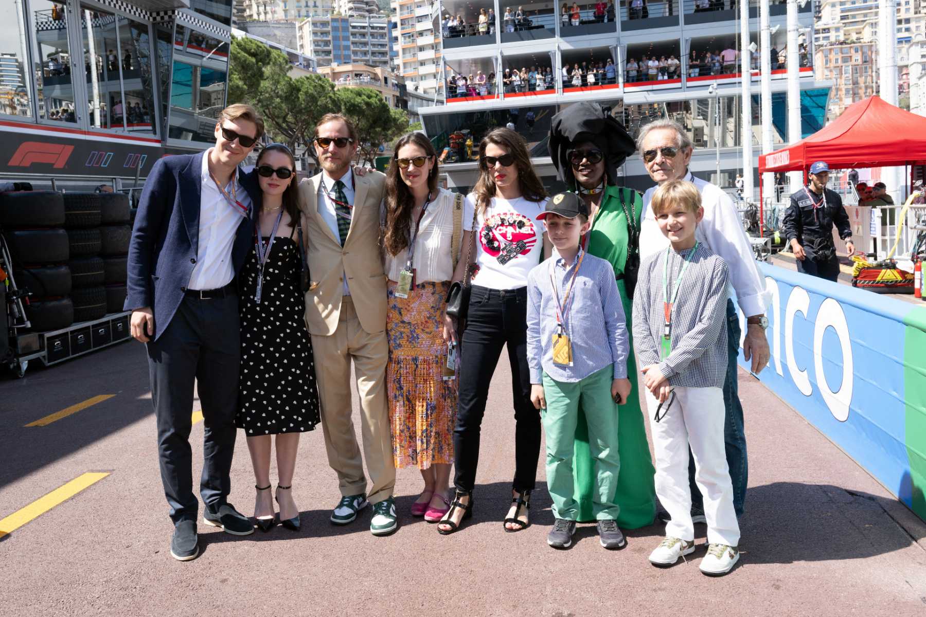 Parte de la Familia Grimaldi en el Gran Premio de M&oacute;naco de F1 / Gtres