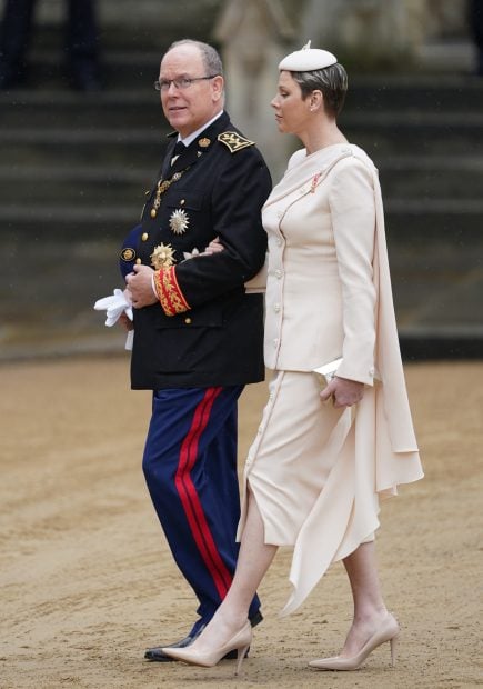 Alberto y Charlene de M&oacute;naco el d&iacute;a de la coronaci&oacute;n de Carlos III / Gtres