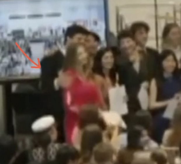 Gabriel y la Princesa Leonor en la graduaci&oacute;n del UWC Atlantic College de Gales. / TikTok