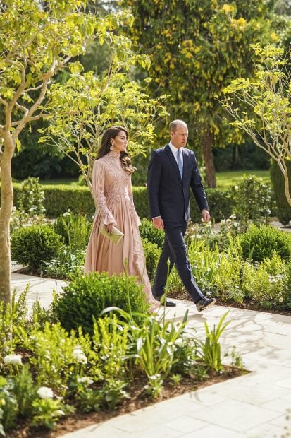 Los príncipes de Gales en la boda del príncipe Hussein de Jordania y Rajwa Al Saif. / Gtres