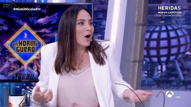 Tamara Falc&oacute; en 'El Hormiguero'. / Antena 3