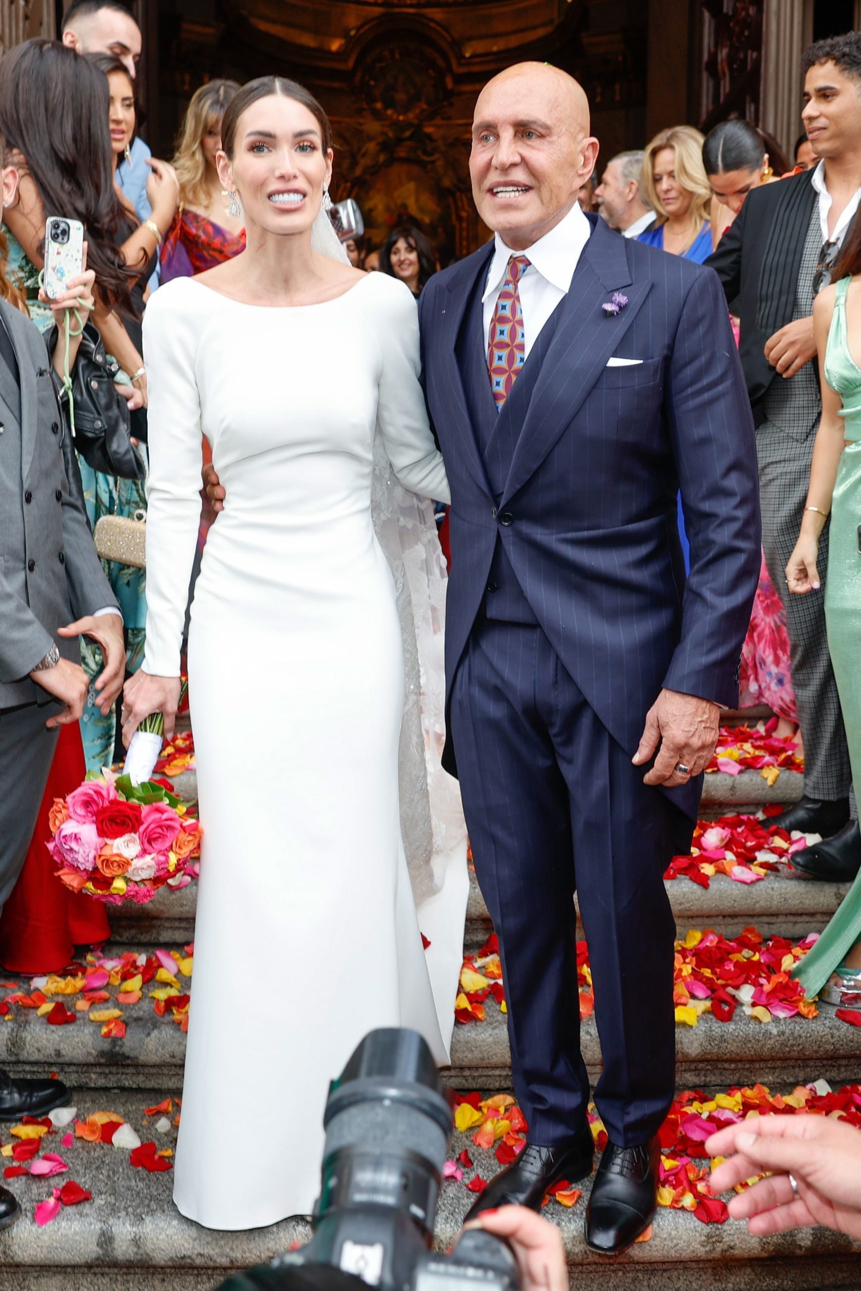Kiko Matamoros y Marta López Álamo en su boda. / Gtres