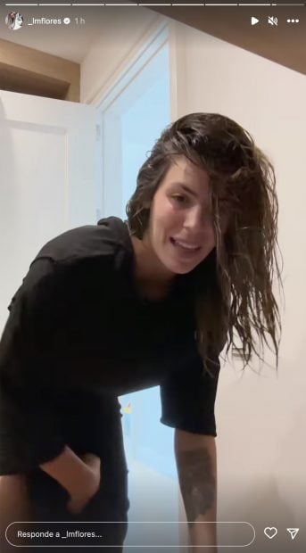 Storie de Laura Matamoros visti&eacute;ndose. / Instagram