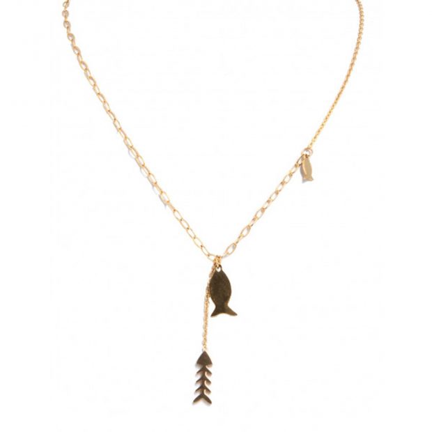 Cadena con charm de peces. / Joys