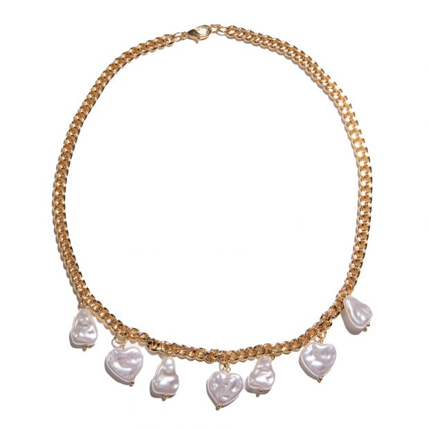 Collar de eslabones y perlas. / Joys