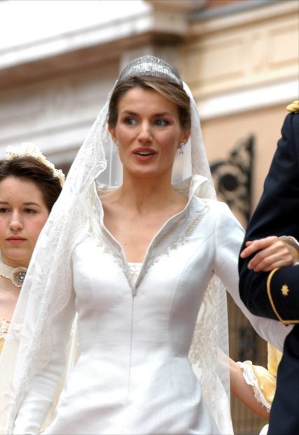 Do&ntilde;a Letizia en el d&iacute;a de su boda. / Gtres