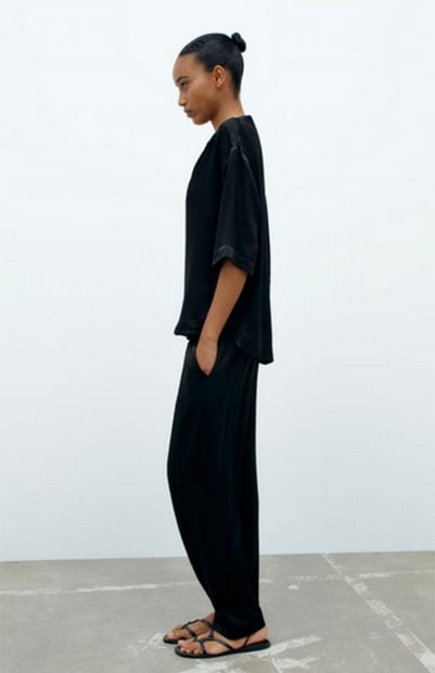 Conjunto satinado de Zara / Zara