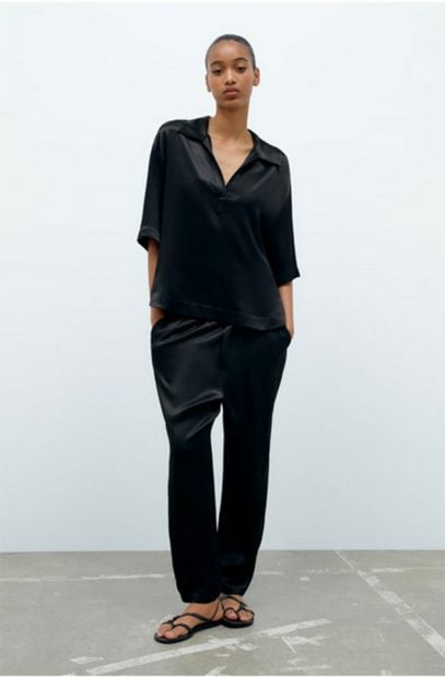 Conjunto satinado de Zara / Zara