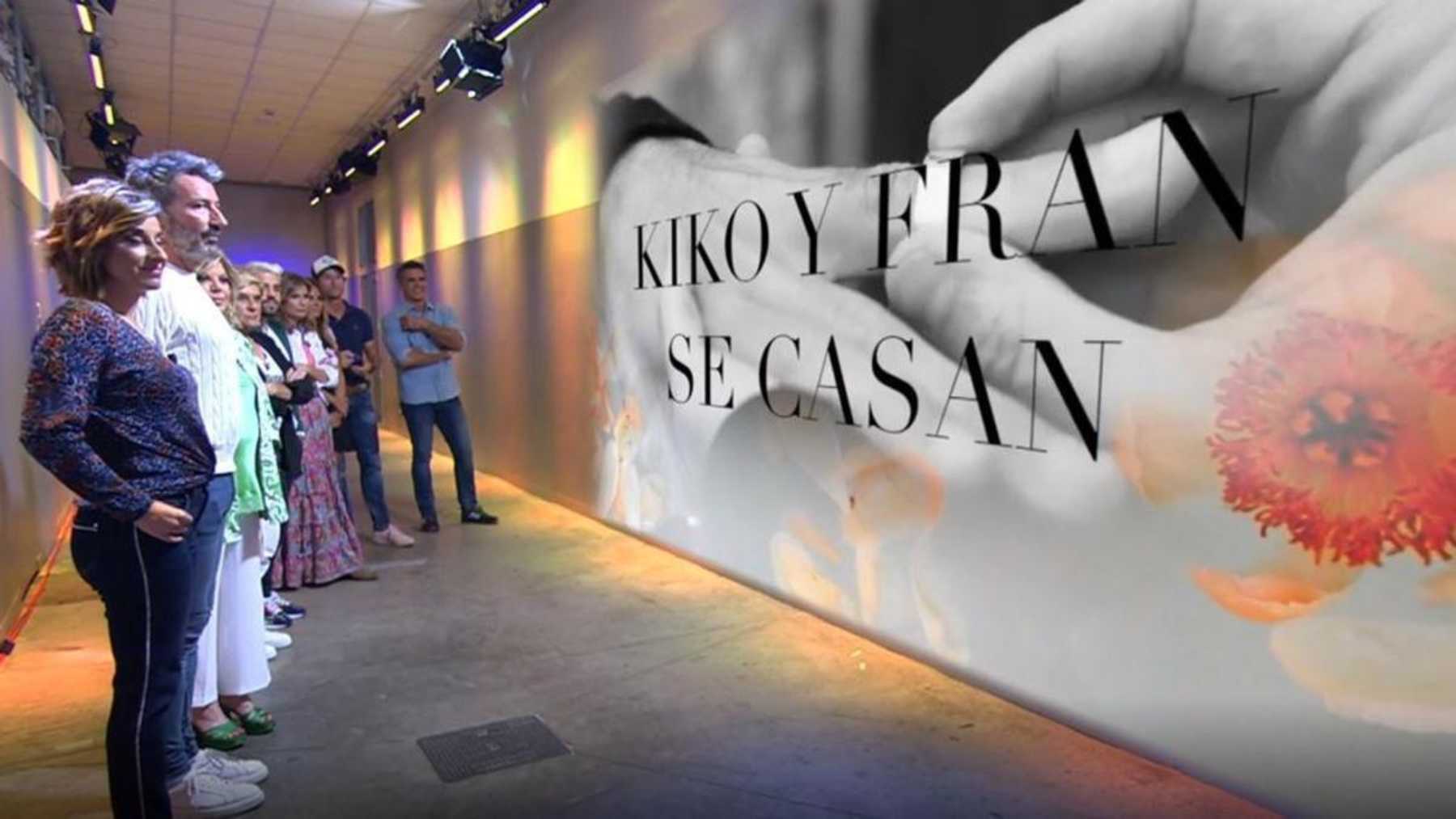 'S&aacute;lvame' anuncia en la boda de Kiko Hern&aacute;ndez y Fran Ant&oacute;n / Telecinco