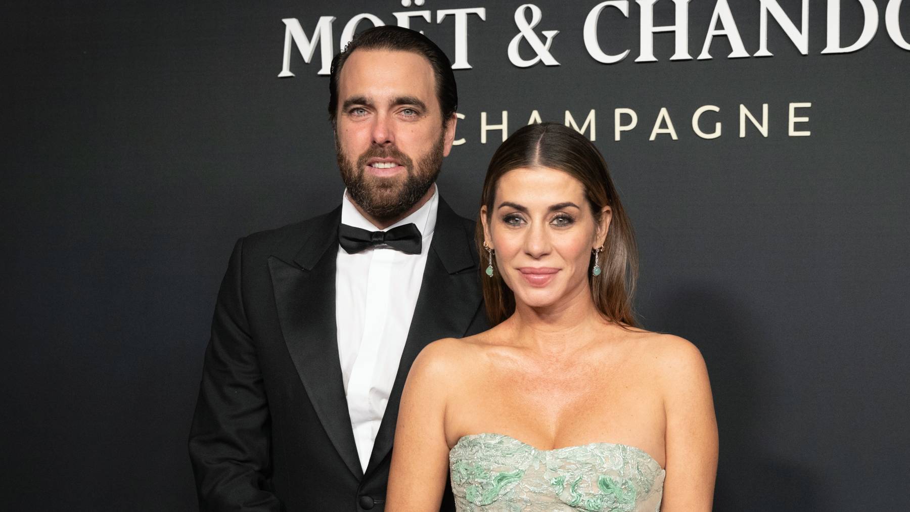 Elena Tablada y Javier Ungr&iacute;a en el evento Moet Chandon Effervescence en Madrid/ Gtres