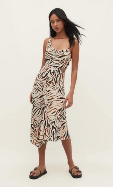 Vestido cebra Stradivarius