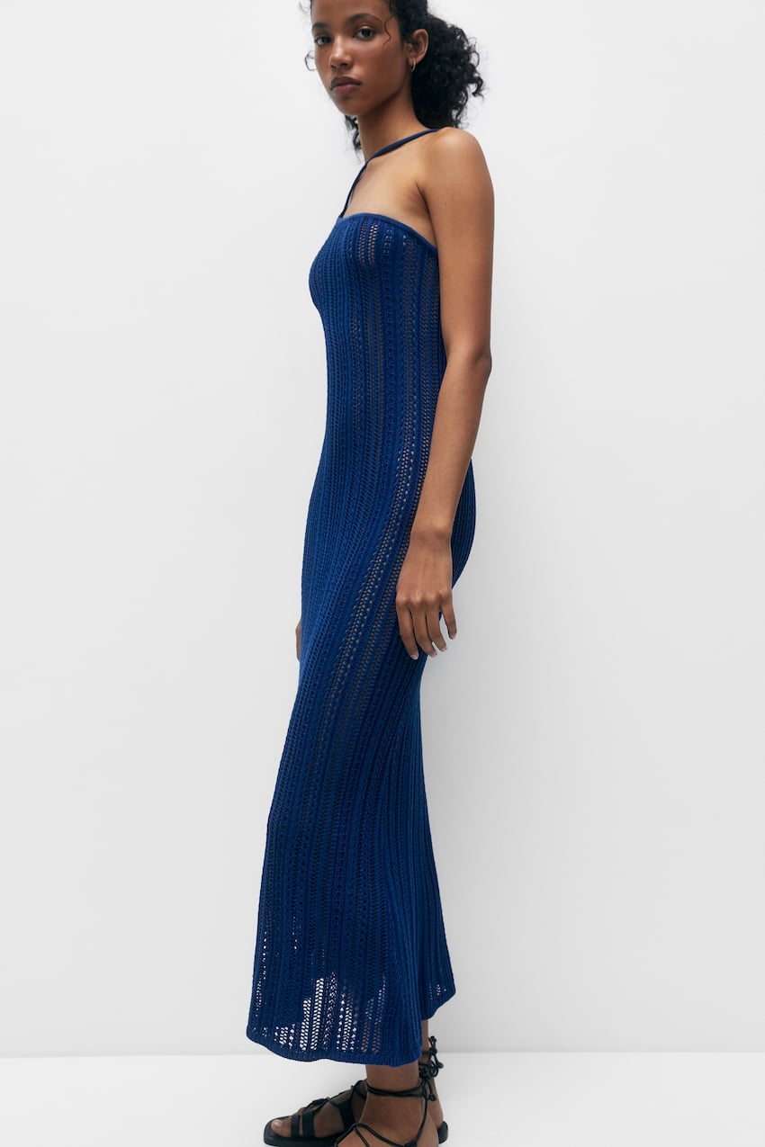 Un vestido largo crochet: el vestido del que todas hablan es de Pull&Bear