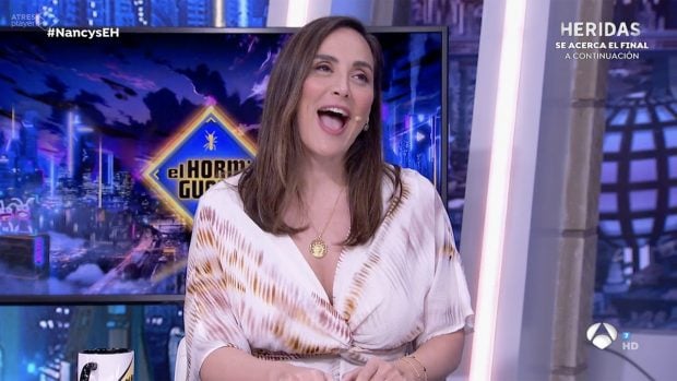 Tamara Falc&oacute; en el plat&oacute; de 'El Hormiguero'. / Antena 3