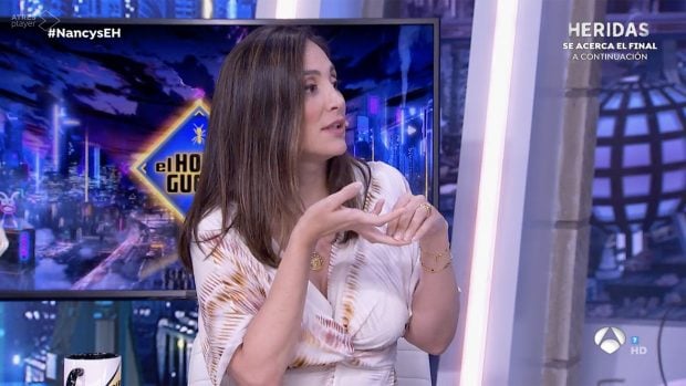 Tamara Falc&oacute; en el plat&oacute; de 'El Hormiguero'. / Antena 3
