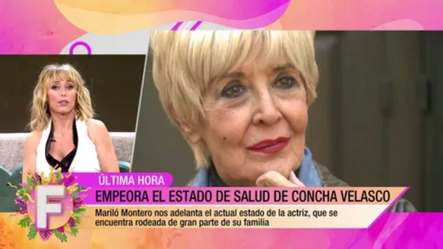 &Uacute;ltima hora sobre el estado de salud de Concha Velasco / Telecinco