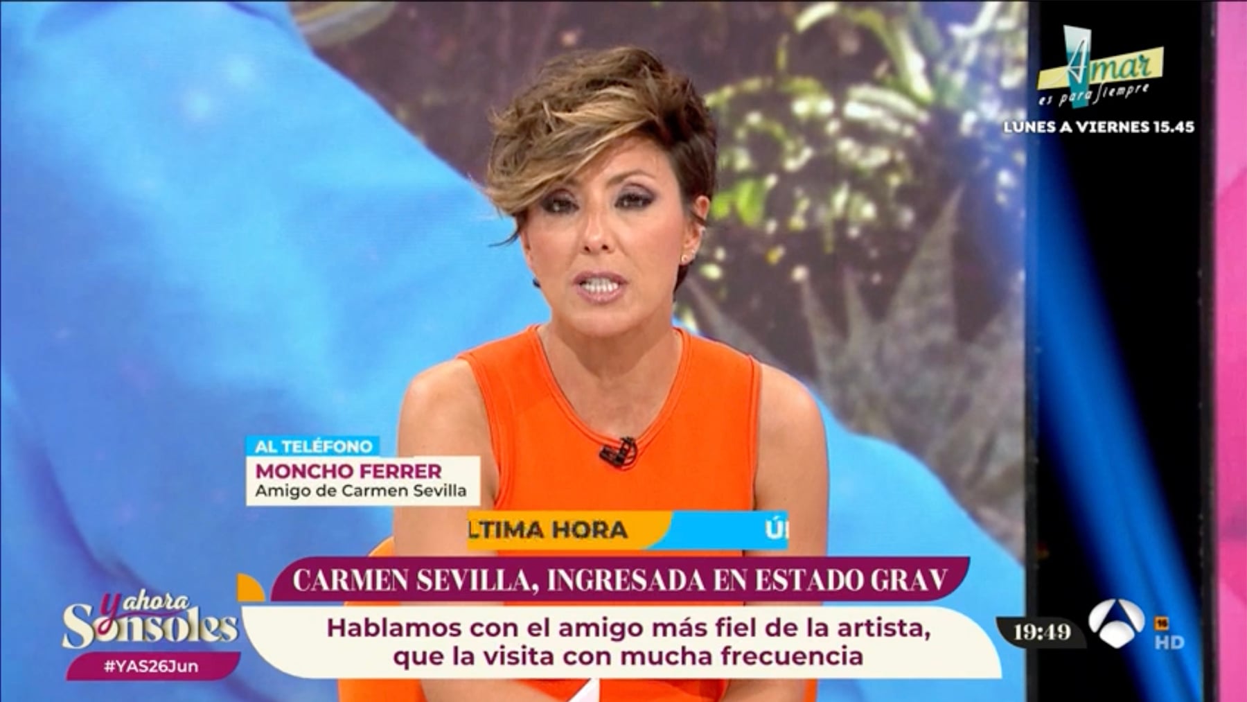 Sonsoles Ónega en 'Y ahora Sonsoles'. / Antena 3