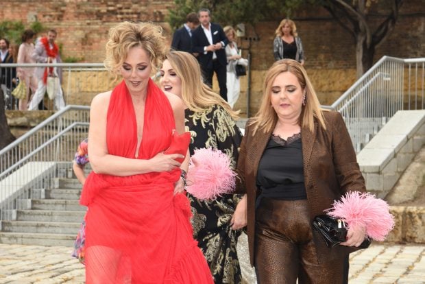 Pilar Vidal y Roc&iacute;o Carrasco en la boda de Ra&uacute;l Prieto y Joaqu&iacute;n Torres / Gtres