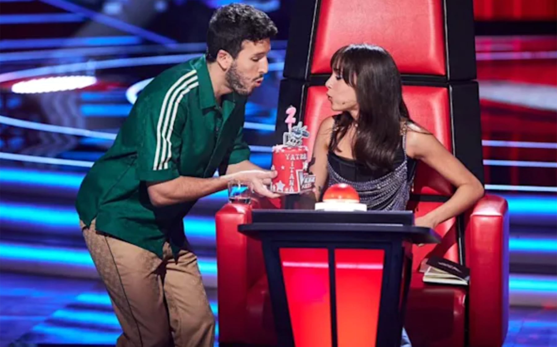 Aitana y Sebasti&aacute;n Yatra en 'La Voz' / Antena 3
