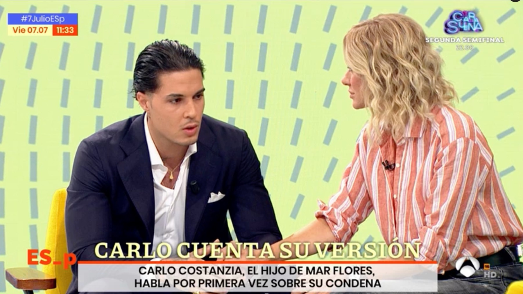 Carlo Costanzia en el programa 'Espejo P&uacute;blico'/ Atresmedia