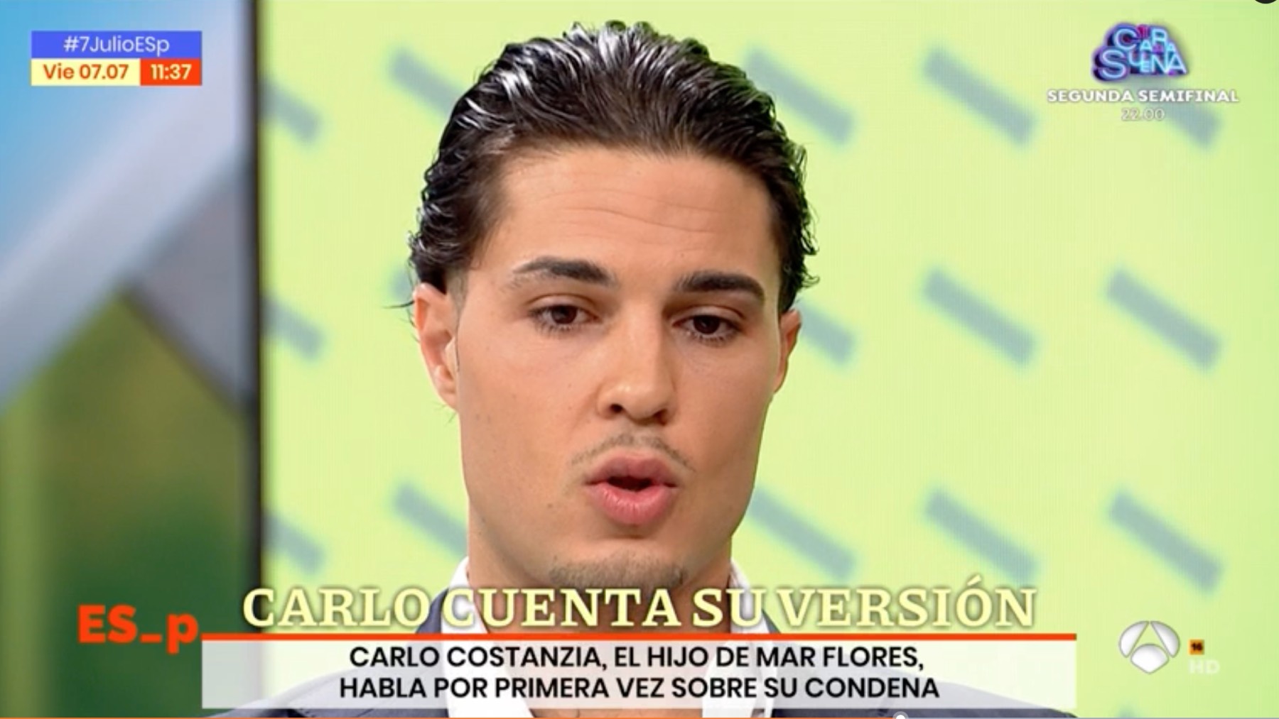 Carlo Costanzia en el programa 'Espejo P&uacute;blico'/ Atresmedia
