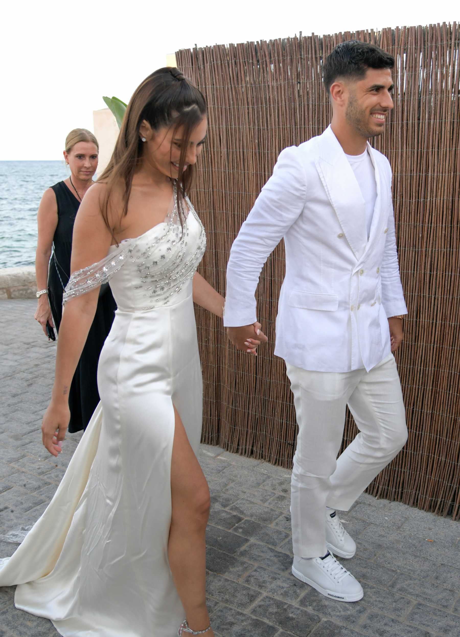 Marco Asensio y su novia en el d&iacute;a de su preboda / Gtres