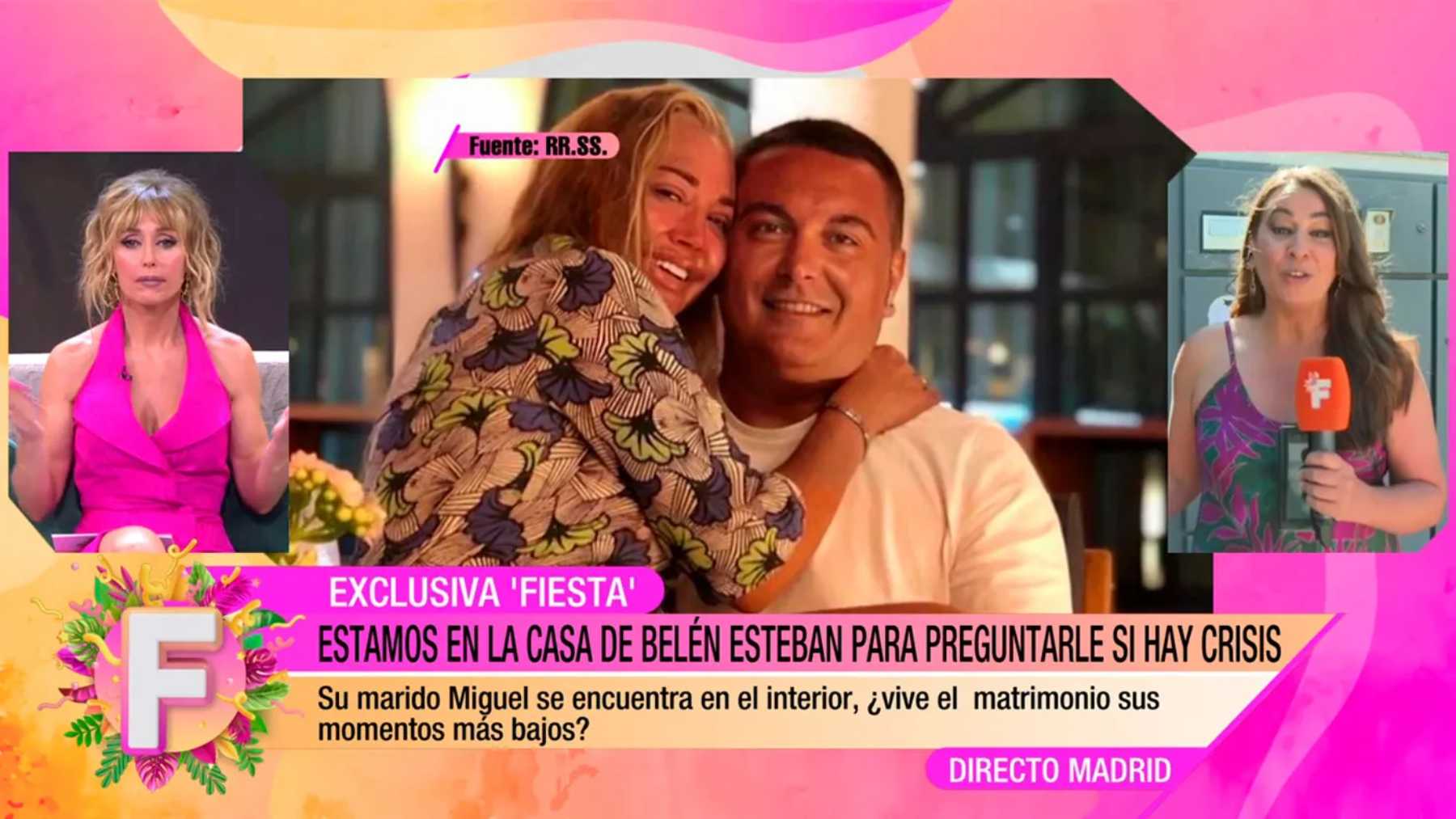 Bel&eacute;n Esteban y Miguel Martos en 'Fiesta' / Telecinco