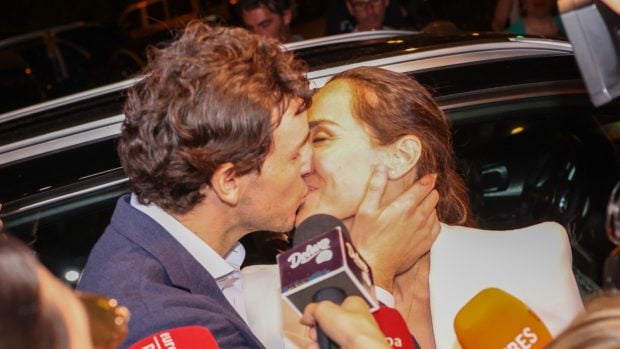 Tamara Falc&oacute; e I&ntilde;igo Onieva en su preboda en Madrid/ Gtres