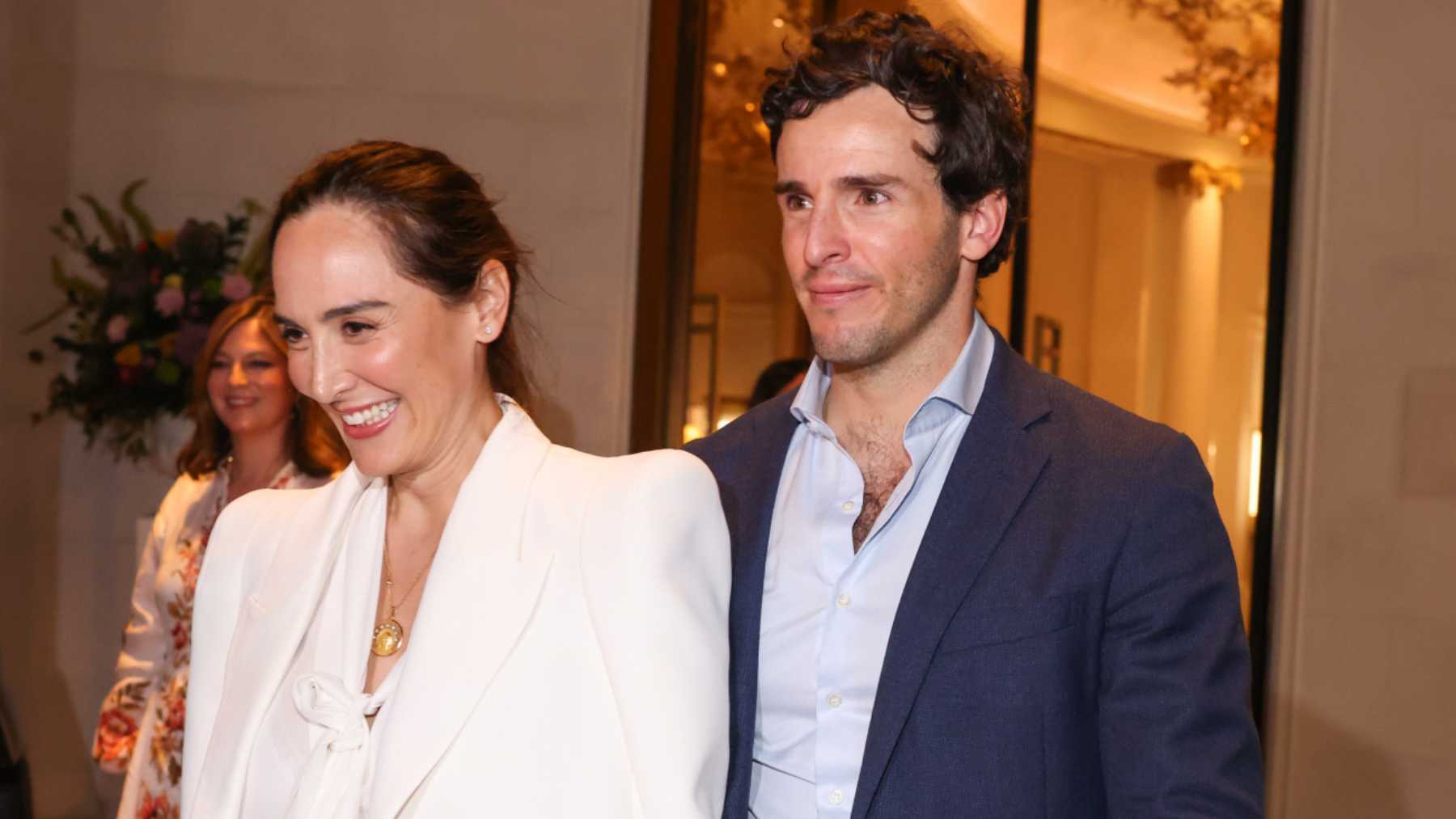 Tamara Falc&oacute; e &Iacute;&ntilde;igo Onieva el d&iacute;a de su preboda / Gtres