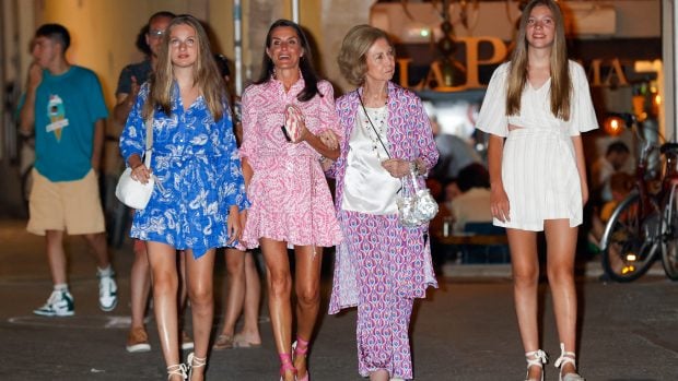 La Princesa Leonor, la Reina Letizia, do&ntilde;a Sof&iacute;a y la infanta Sof&iacute;a en Mallorca / Gtres