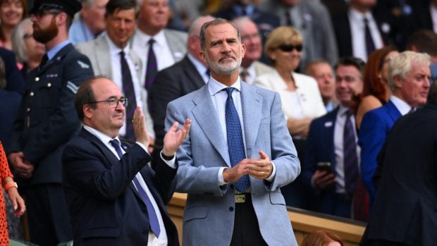 El Rey Felipe en Wimbeledon / Gtres