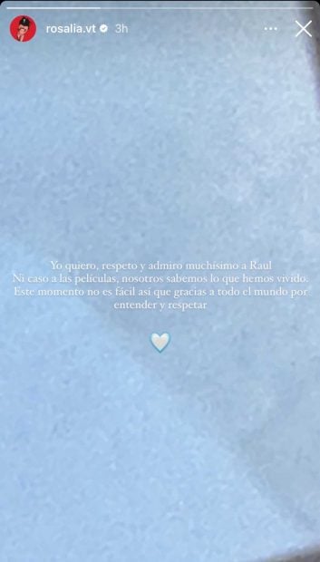 Stories de Instagram de Rosalía / Instagram