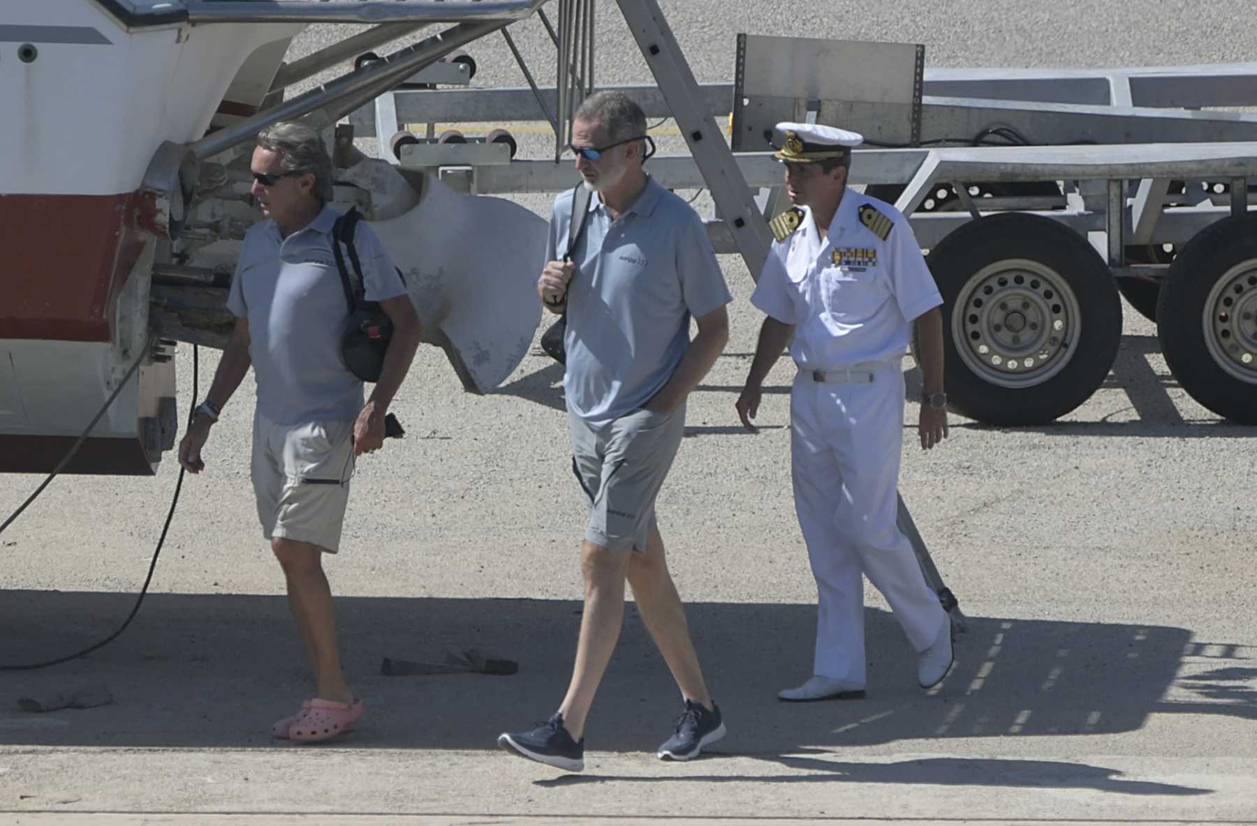 Felipe VI en la primera sesi&oacute;n de entrenamiento preparatoria para la 41 Copa del Rey Mapfre de vela / Gtres