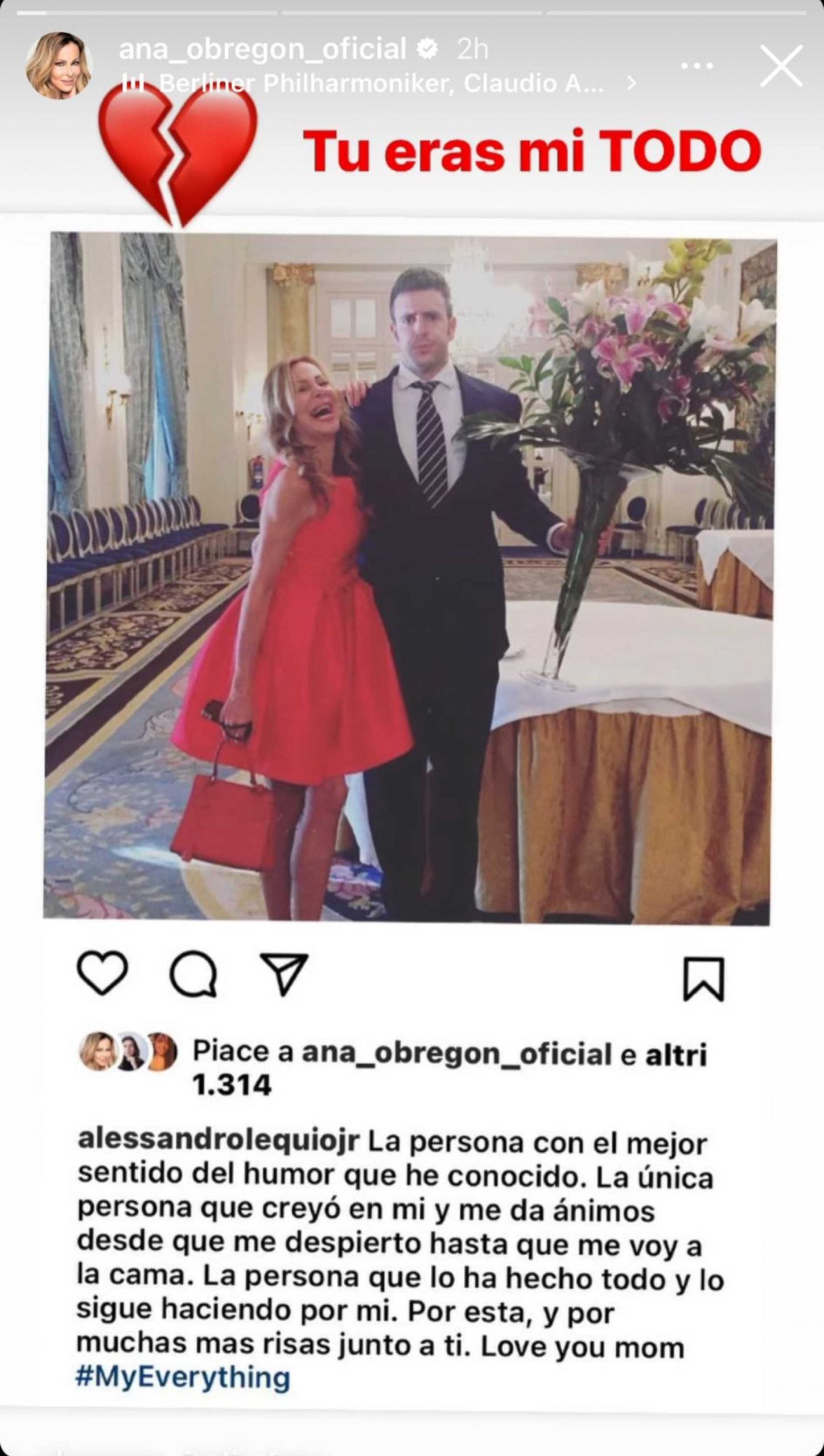 Stories de Instagram de Ana Obreg&oacute;n / Instagram