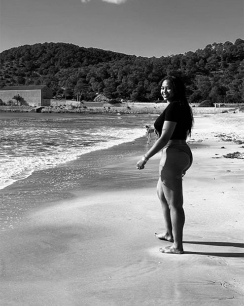 Berta V&aacute;zquez posando en ba&ntilde;ador / Redes sociales