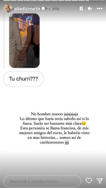 Storie de Alba D&iacute;az / Redes sociales