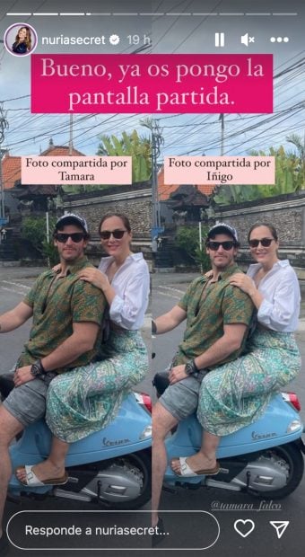 Imagen de Tamara e Íñigo / Redes sociales
