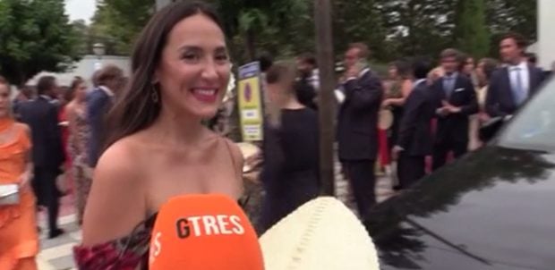 Tamara Falcó en la boda de Luisa Bergel / GTRES