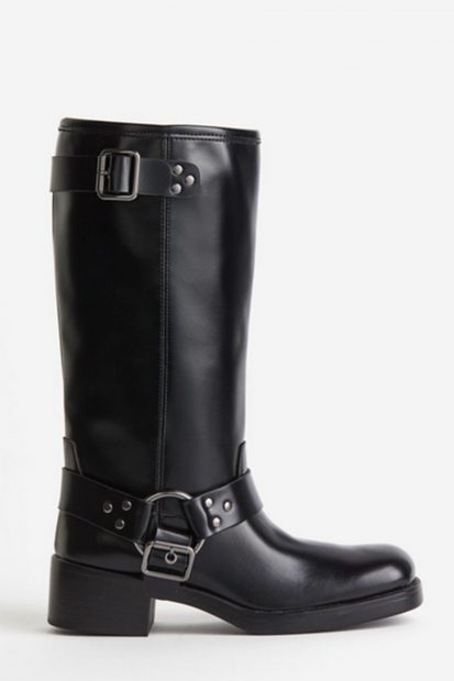 Botas negras con hebillas de H&M / H&M