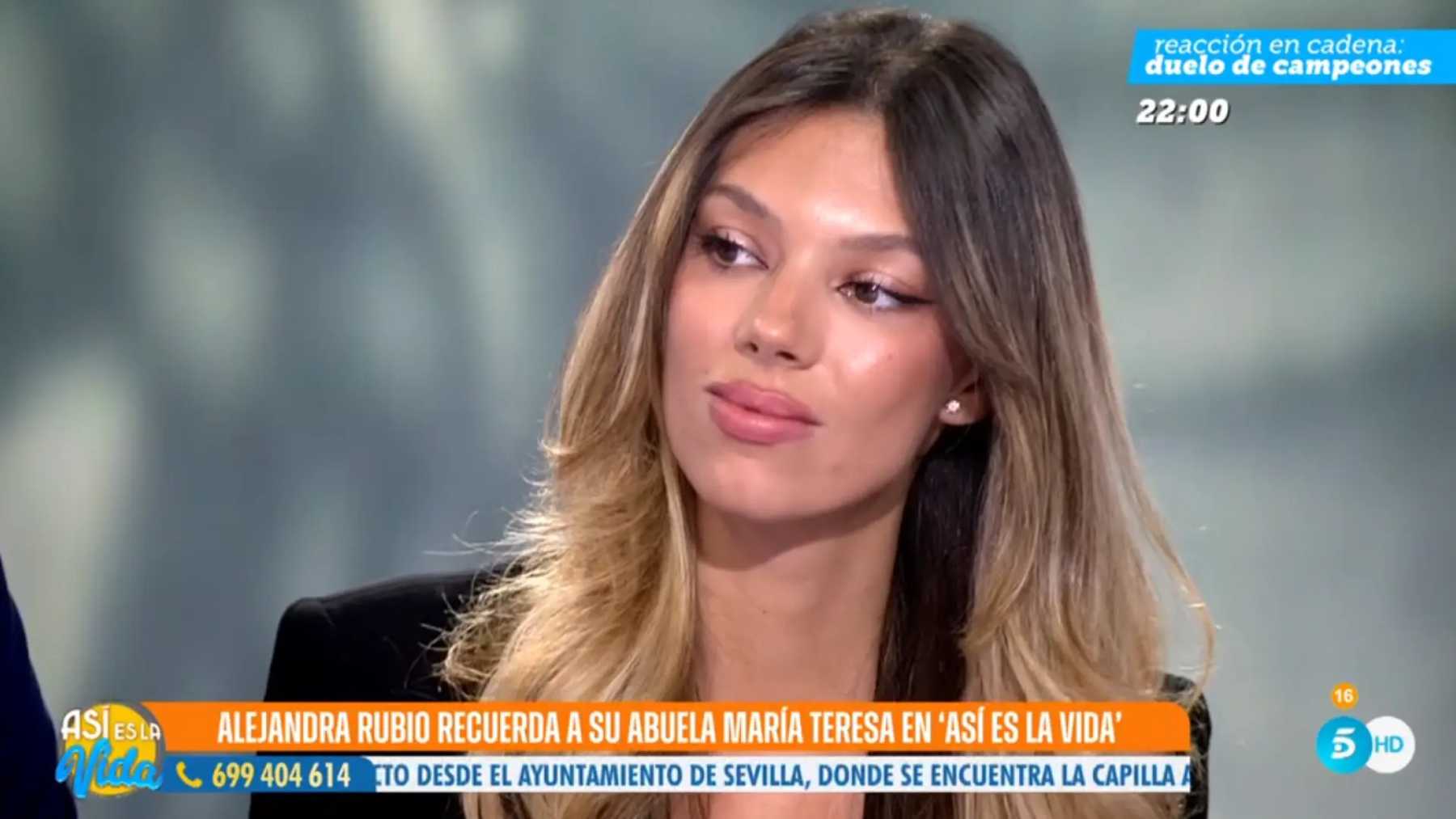 Alejandra Rubio en 'As&iacute; es la vida' / Telecinco