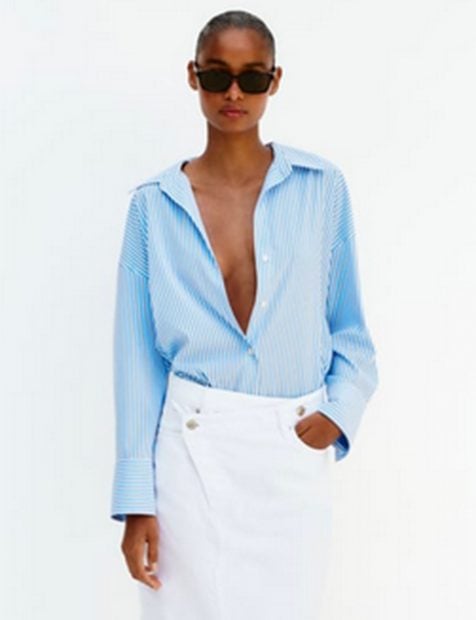 Camisa azul beb&eacute; / Zara