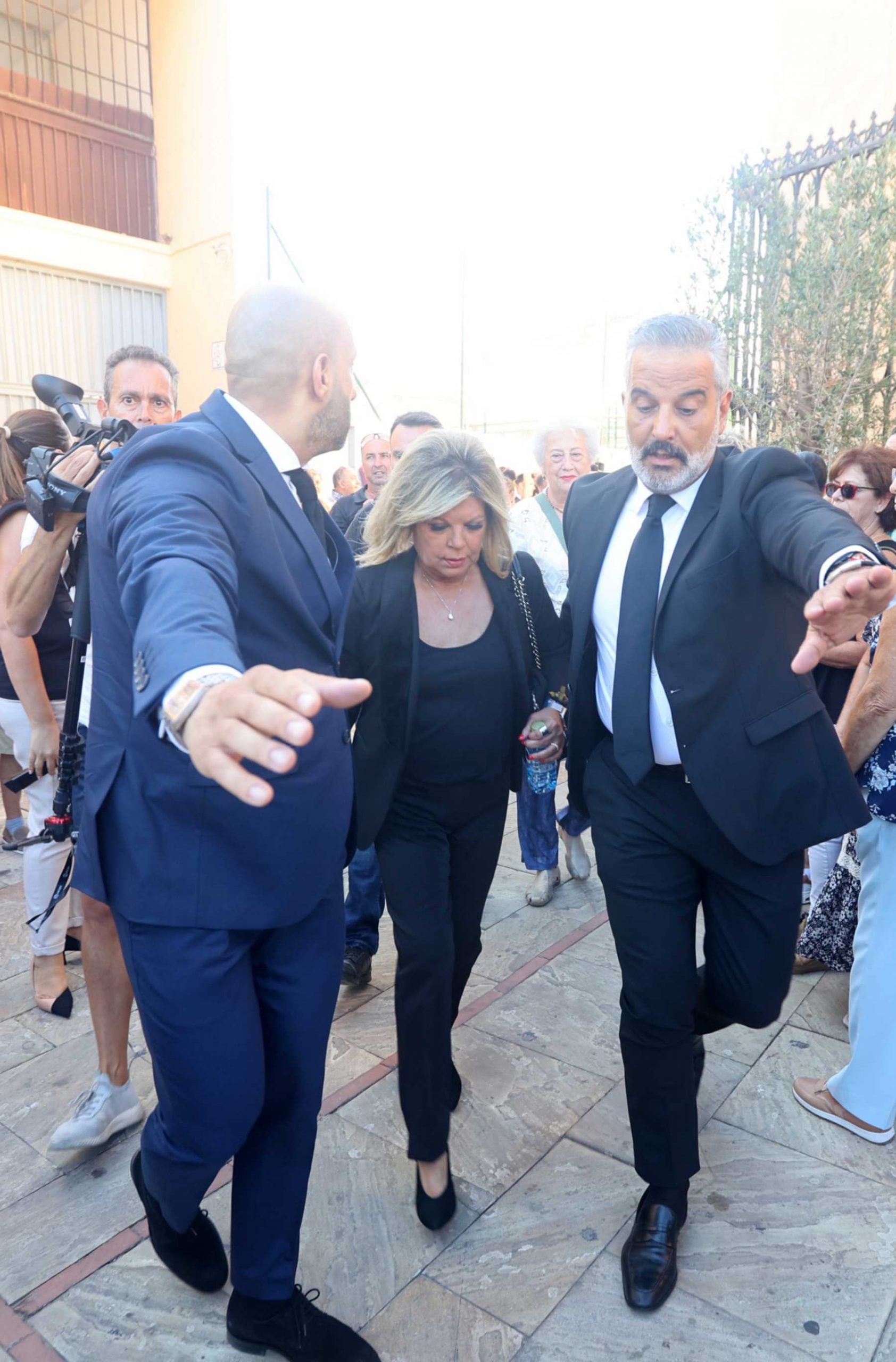 Terelu Campos a su llegada a la misa funeral a Mar&iacute;a Teresa Campos / Gtres