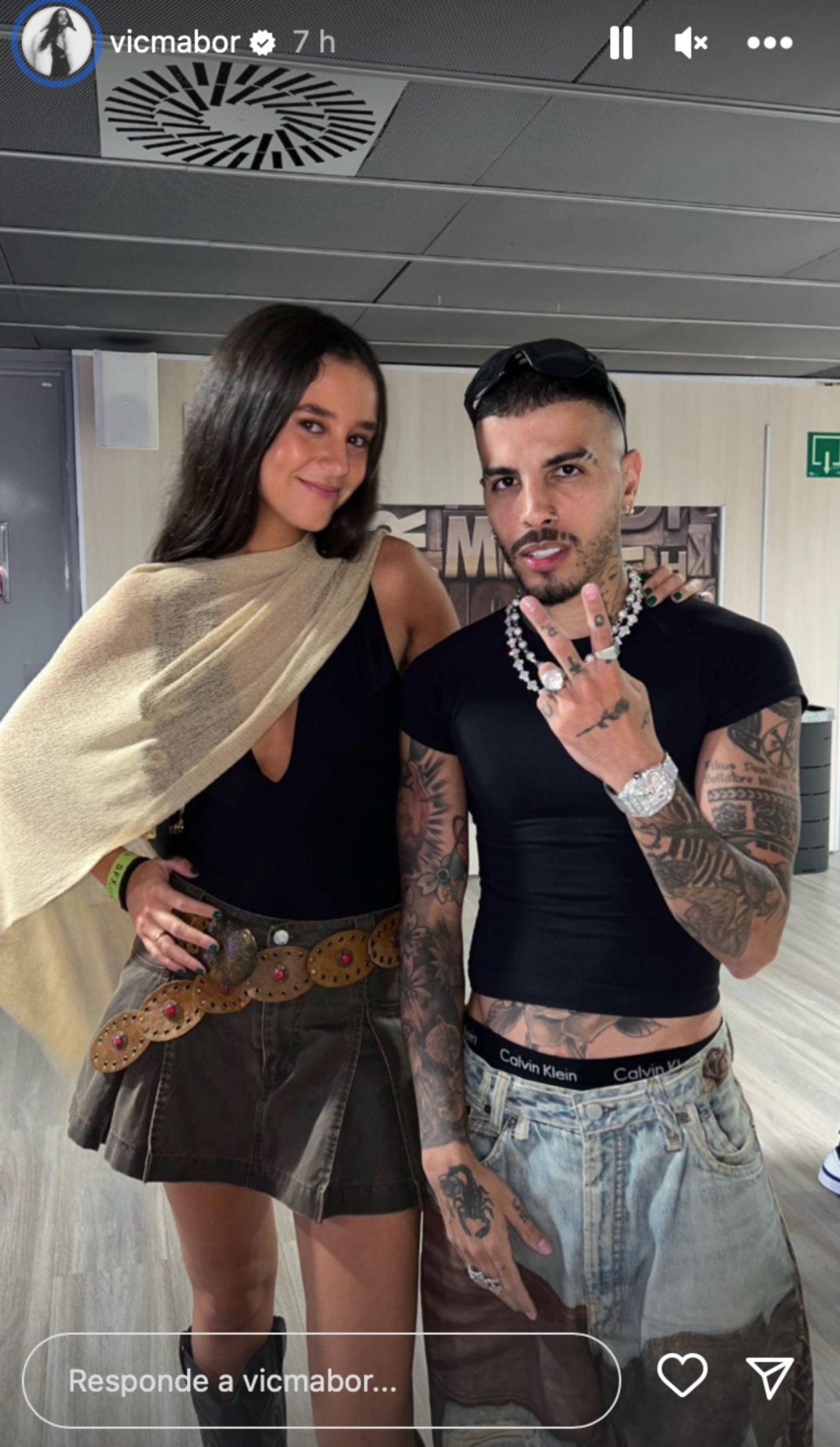 Victoria Federica en el concierto de Rauw Alejandro en Madrid/ Instagram