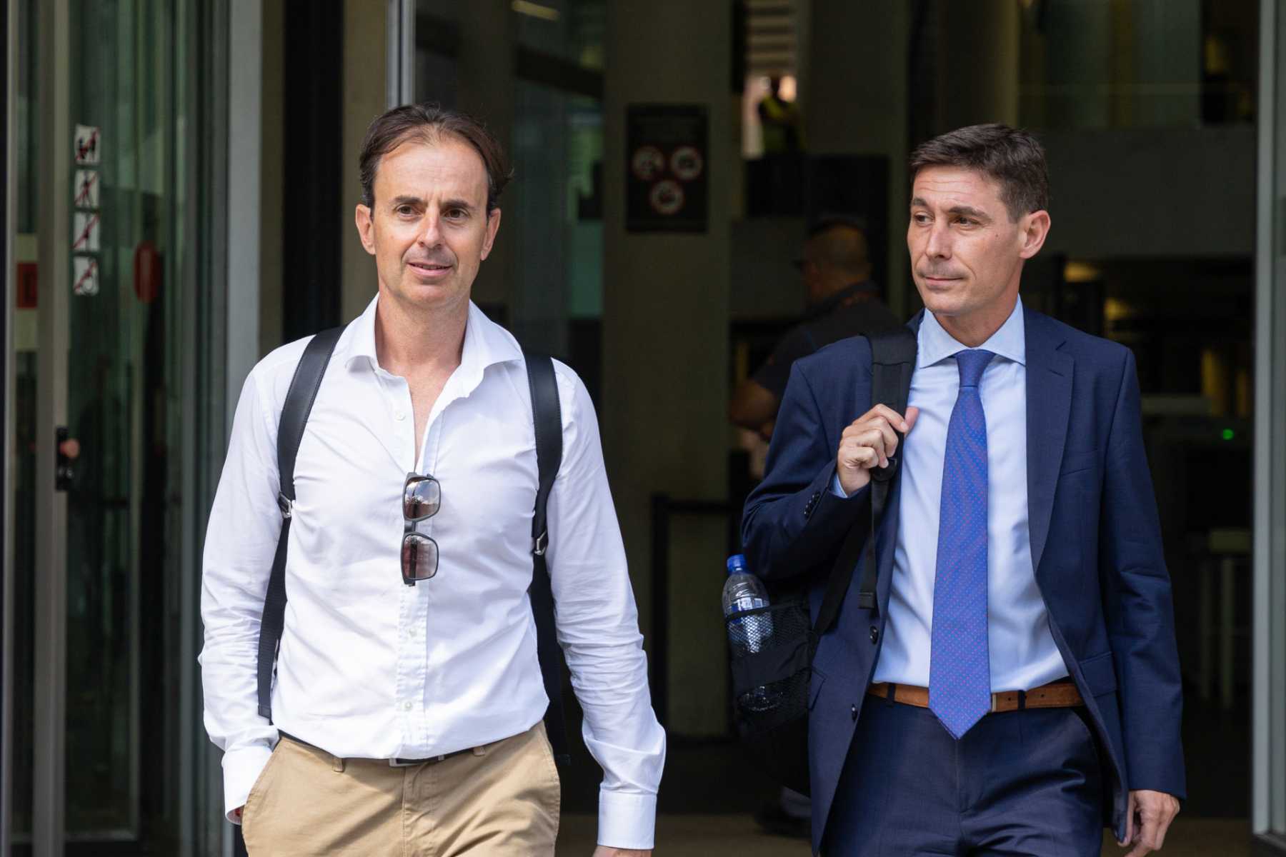 Josep Santacana a su salida del juzgado en Barcelona / Gtres