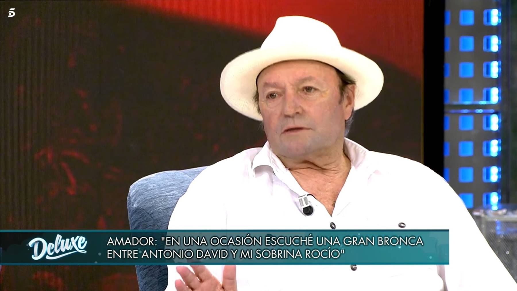 Amador Mohedano en 'Sálvame Deluxe'/ Mediaset