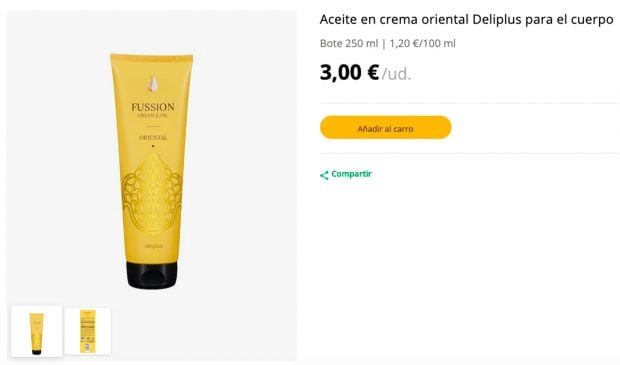 Aceite corporal de Mercadon / Mercadona 